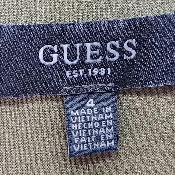 Guess Olive Green Midi Dress - Picture 4 of 13